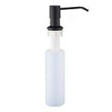 Dispenser De Embutir Porta Detergente Sabonete Liquido Dosador Pia Sabão Bancada Cuba Aço Inox 304 Cor Preto - Brinovar