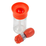 Dispenser De Óleo Azeite Com Escova De Silicone Vidro 180ml