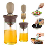 Dispenser De Óleo Com Escova De Silicone Vidro Oil Brush