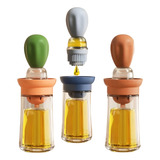 Dispenser De Óleo E Azeite 2 Em 1 Com Escova De Silicone