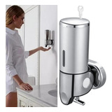 Dispenser De Sabonete Liquido Shampoo Álcool Gel Prata
