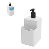 Dispenser Detergente Bucha 500ml Single Coza branco