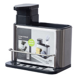 Dispenser Detergente Porta Sabão Liquido Esponja Bucha Inox