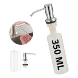 Dispenser Detergente Porta Sabonete Liquido Embutir Pia Inox
