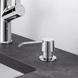 Dispenser Dosador De Sabão Embutir Para Pia Aço Escovado 350mL Ideal Para Detergente E Sabonete Líquido Perfeito Para Cozinha E Banheiro Stainless Home