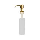 Dispenser Dosador Para Detergente 300ml Aço Inox 304 Dourado IDI02