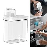 Dispenser Flow Hermético C Bico Dosador Porta Sabão Líquido Em Pó Detergente Amaciante Lavandeira Produto De Limpeza 1 5L OU