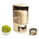 Dispenser Organizador De Alimentos Arroz Cereais E Grãos Cor Bege Kajamaq