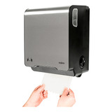 Dispenser Para Papel Toalha Bobina Inox Auto corte 200m Luxo