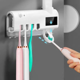 Dispenser Pasta De Dente Esterilizador Uv Cor Branco
