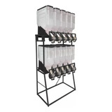 Dispenser Porta Armazenamento Cereais Ração 10 Módulos 35l