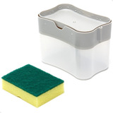 Dispenser Porta Detergente E Esponja 2 Em 1 385ml Compacto E Funcional Design Inteligente E Sustentável Prático E Econômico Marca Lorben
