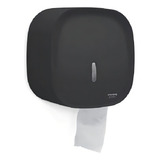 Dispenser Porta Papel Higiênico Parede Banheiro Rolão Luxo Cor Preto
