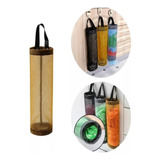 Dispenser Porta Sacola Puxa Saco Sacolinha De Nylon Amigold Cor Cinza Liso