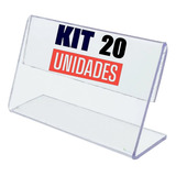 Display Acrílico Buffet Porta Preço Kit 20