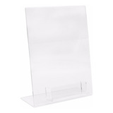Display Acrilico Panfleto A5 Com Porta Cartoes