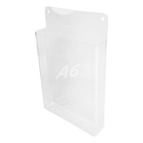 Display Acrílico Parede Porta Folha A6 Com Bolso Expositor