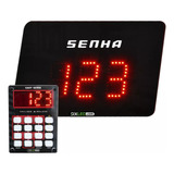 Display Chamador De Senha Led Digital 3 Dígitos C Teclado