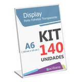 Display Cristal Ps Mesa Porta Retrato L A6 10x15 Kit 140