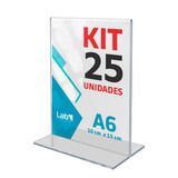 Display De Mesa Kit 25uni 10x15 A6 T Invertido Porta Folheto