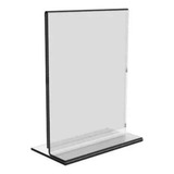 Display Expositor T Restaurante 10x15cm A6 Balcão Mesa 25pçs