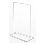 Display Expositor T Restaurante 10x15cm A6 Balcão Mesa 25pcs