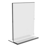 Display Expositor T Restaurante 10x15cm A6 Balcão Mesa 50 Pe