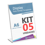 Display L Qr Code Placa Pix Balcão 10x15 5un