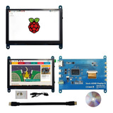 Display Lcd 5 Pol Touch Capacitivo Tela 800x480 Raspberry Pi