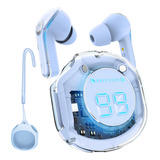 Display Led De Fone De Ouvido Bluetooth Estéreo Hifi V5 3 Cor Azul