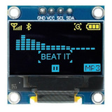 Display Oled 0 96 128x64 I2c Iic Azul Amarelo Arduino