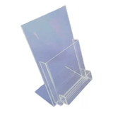 Display Porta Folder A6 10x15 Acrílico Com Porta Cartão