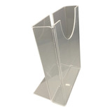 Display Porta Panfleto Flyer Folder A6 10x15 Acrílico 6pcs
