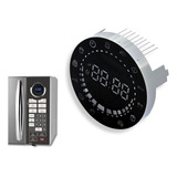 Display Redondo Led Azul Compatível Micro ondas Philco Pme31