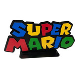 Display Super Mario Bros Decoração Festa Enfeite Quarto Mdf