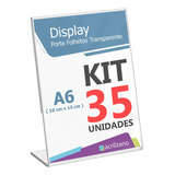 Display Suporte Qr Corde Placa Pix 10x15 A6 L 35 Unidades
