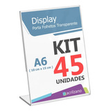 Display Suporte Qr Corde Placa Pix 10x15 A6 L 45 Unidades