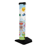 Display Totem Dispenser Álcool Gel Com Pedal Escola Infantil Cor Amarelo