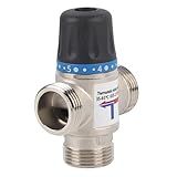 Dispositivo De Válvula De Mistura Termostática Fio Externo De Pequeno Volume Válvula Misturadora Termostática De Latão Níquel Galvanizado Válvula De Controle De Temperatura De