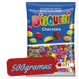 Disqueti De Chocolate Ao Leite 500g Dori macio Colorido