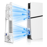 Dissipador Calor Com Luzes Rgb Para Console Ps5 Slim Branco