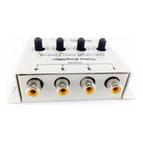 Distribuidor De Video Composto E Amplificador 1x4 Rca Av