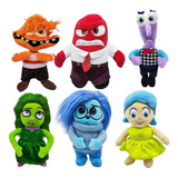 Divertida Mente 2 Coleção 6 Pelúcia Filme Bonecos Brinquedo