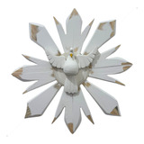 Divino Espírito Santo Resplendor Madeira Branca 40cm
