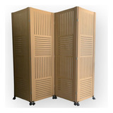 Divisor De Ambiente 4 Folhas Madeira Mdf 6mm