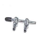 Divisor De Ar Metal Duplo Ad 002 2 Saídas P Aquário Boyu