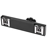 Divisor De Sapata Dupla Suporte De Luz Speedlite De Flash De Sapata Dupla Multifuncional Adaptador De Placa De Montagem De Sapata Dupla Acessórios De Alta Carga Para Filmadora