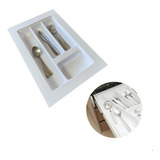 Divisor Gaveta Ajustavel Para Talheres 31 4x46 5cm Branco