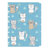 Divisória Colegial Caderno De Disco inteligente Gatinho