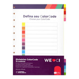 Divisória Grande 10 Matérias Colorcode Caderno Inteligente